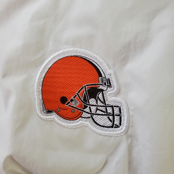 Nike NFL Cleveland Browns Sideline Coaches Half-Zip Short Sleeve Jacket Large - Picture 5 of 10